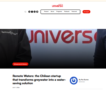 Remote Waters: the Chilean startup that transforms greywater into a water-saving solution
