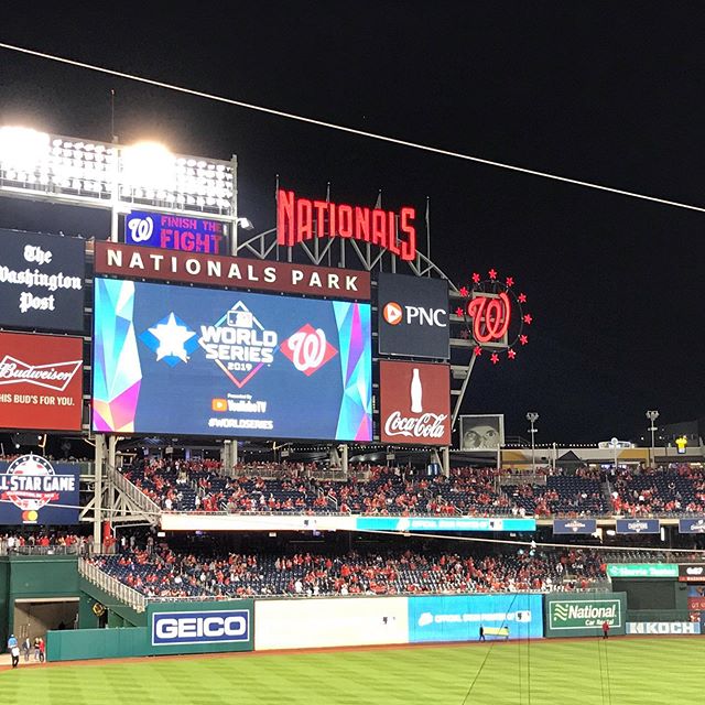 World Series Game 3 with @lauriebabinski !!! Go Nats!!! #nationals #worldseries