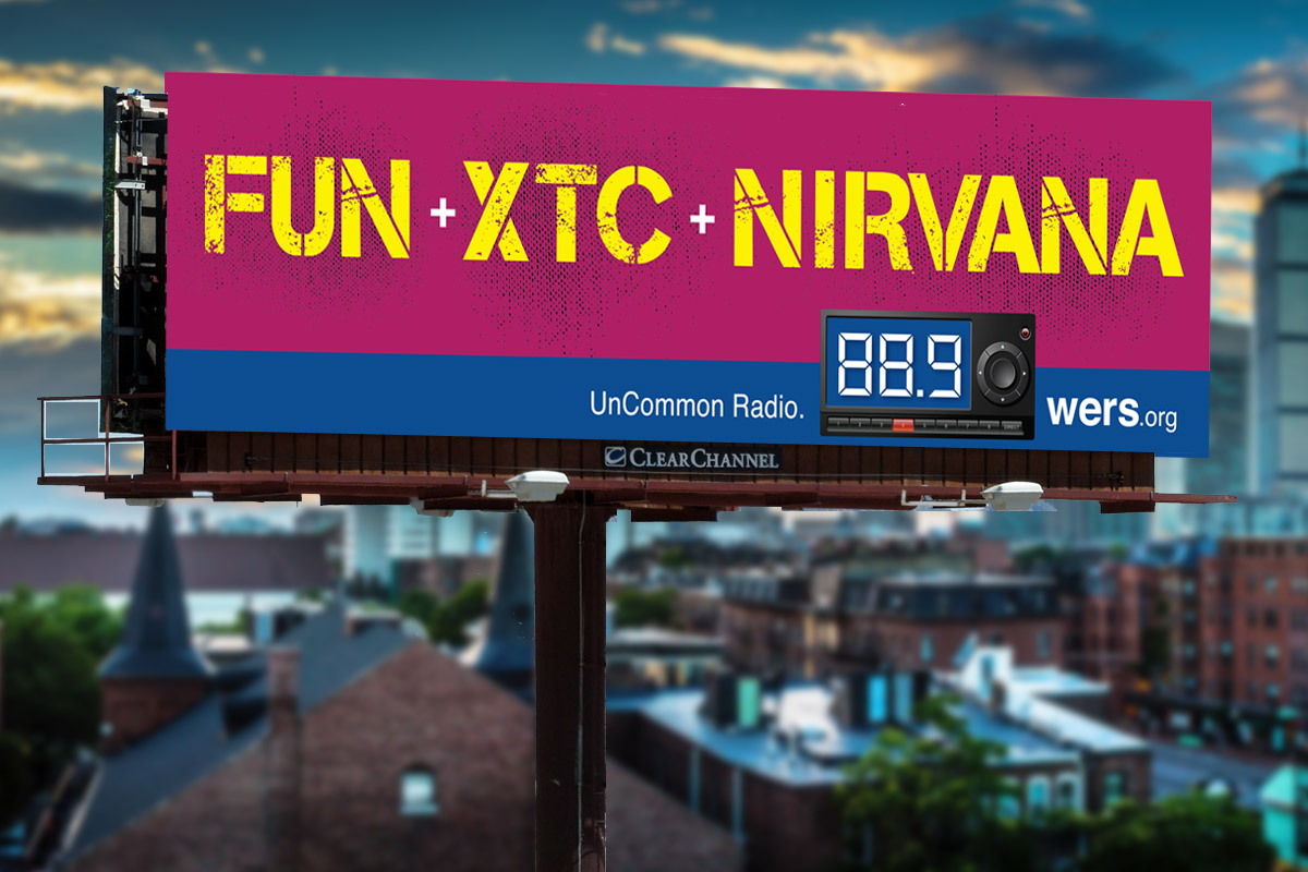 OOH campaign for WERS radio