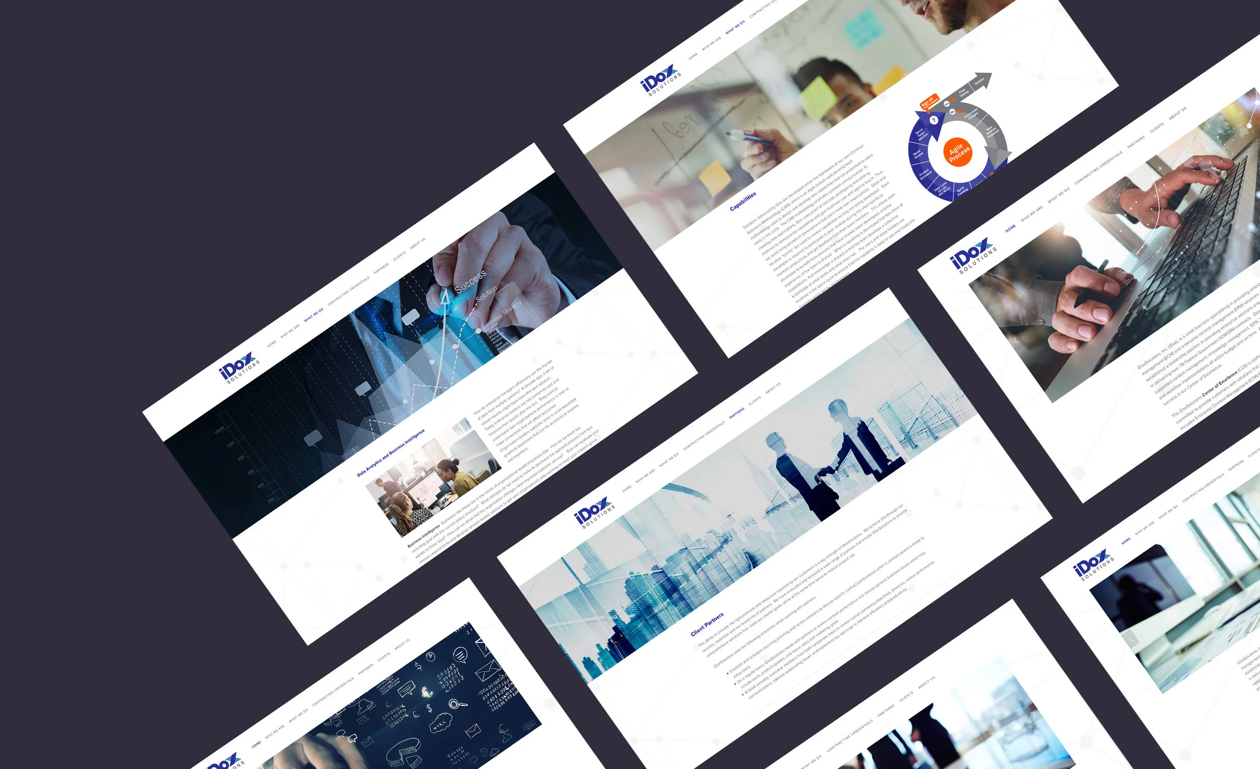 Website design for iDox (government)