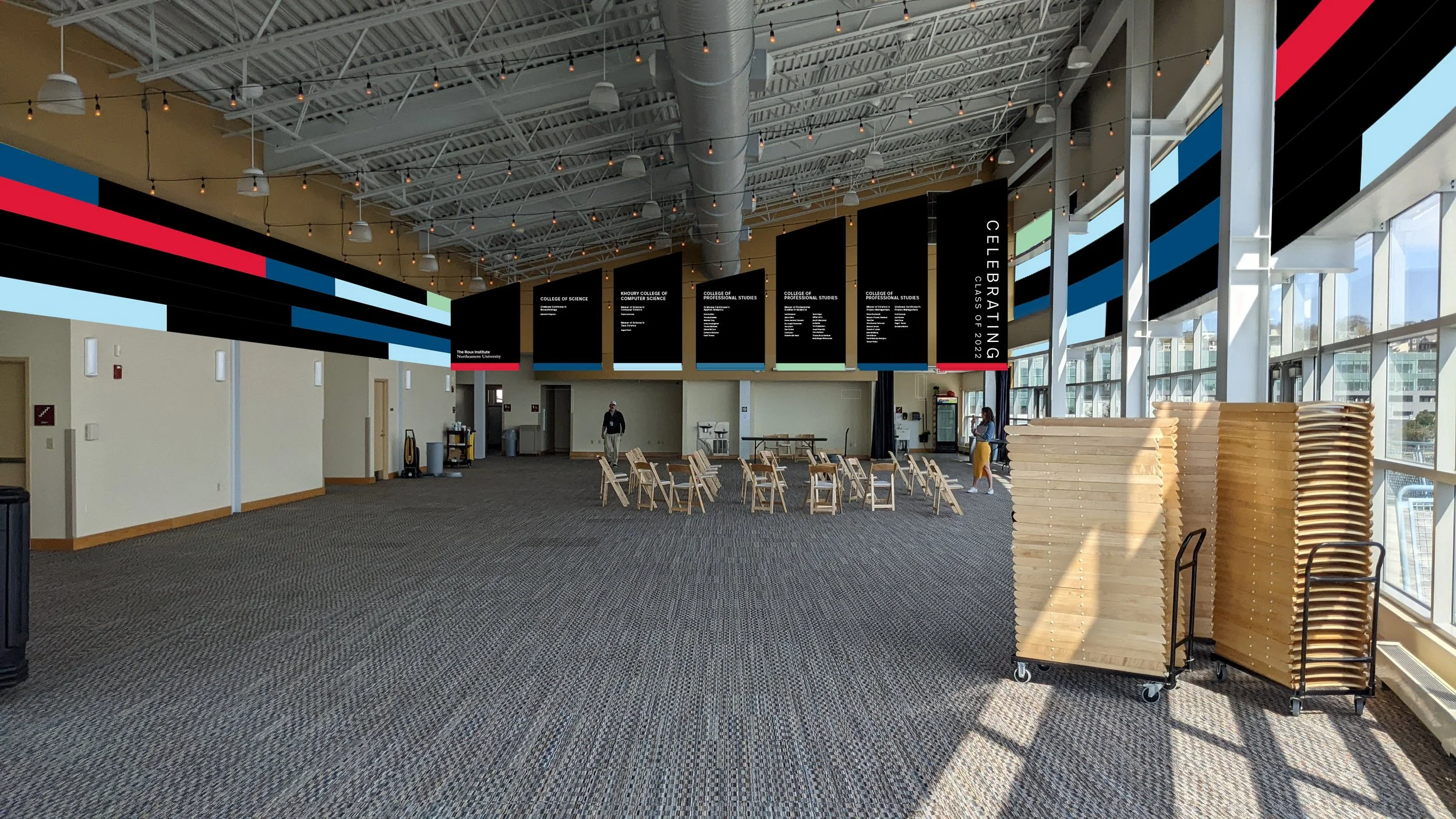 Roux commencement signage/design