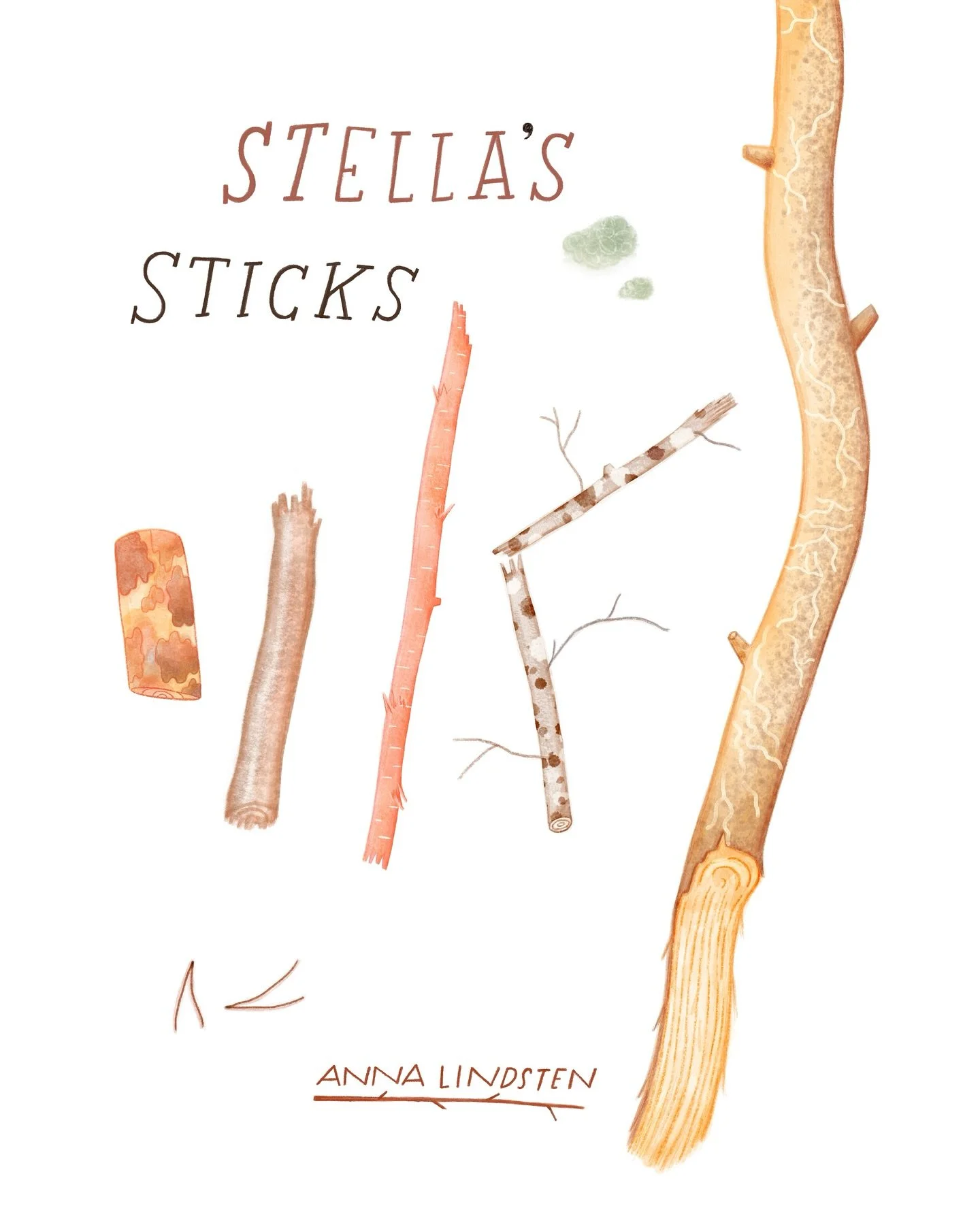 A collection of Stella&rsquo;s favourite sticks this summer 🍢🐶
.
.
.
#happydog #childrensbookillustration #childrenbookillustration