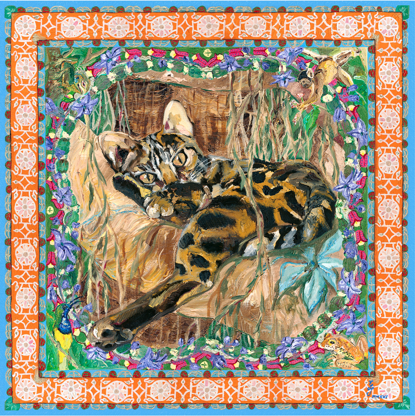 Felis Bengalensis Maximus MMXVI, 60x60cm, oil on canvas, 2016.