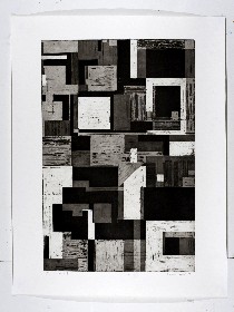 Landscape Series 1-4, Aquatint etchings, 80x108cm, 2008.