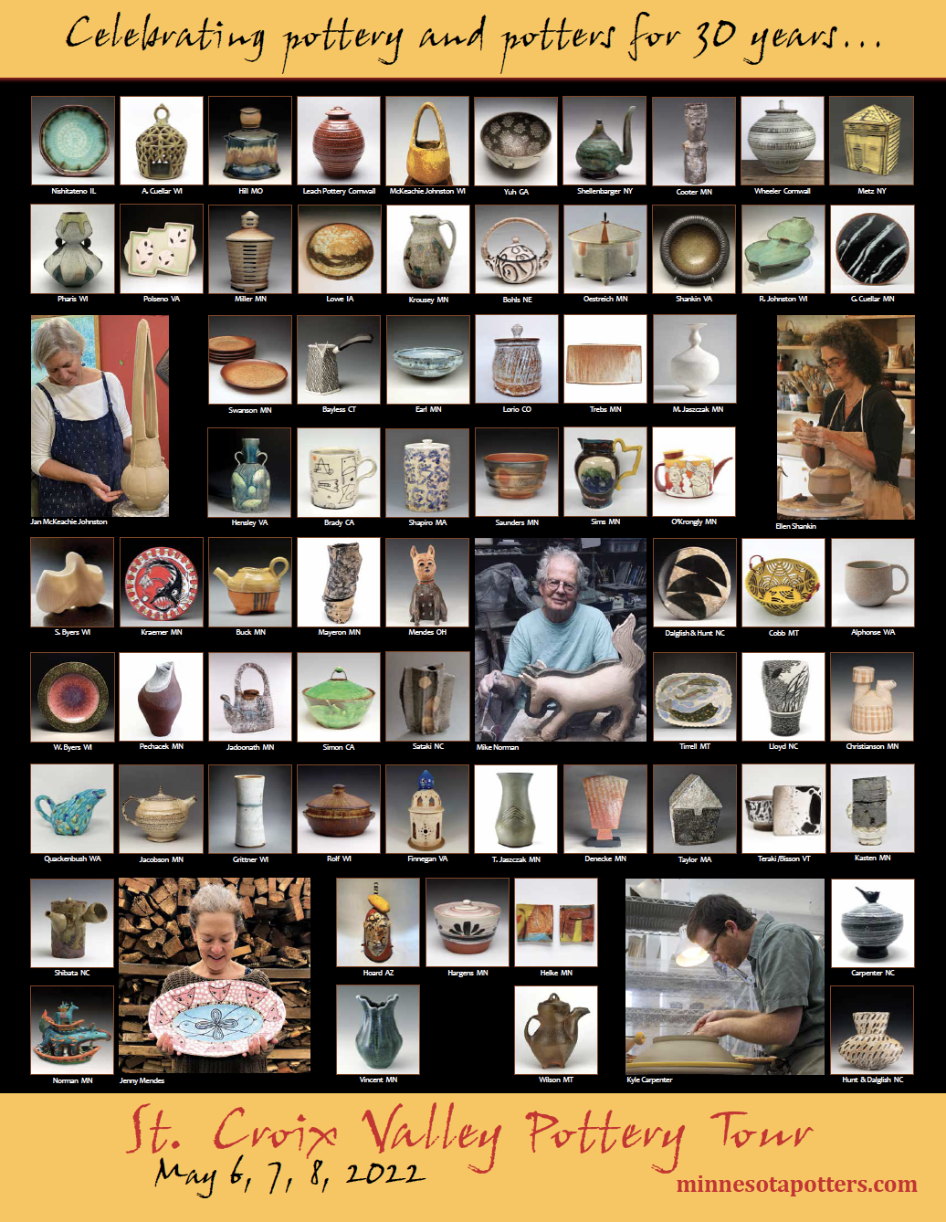 30th Annual St. Croix Valley Pottery Tour