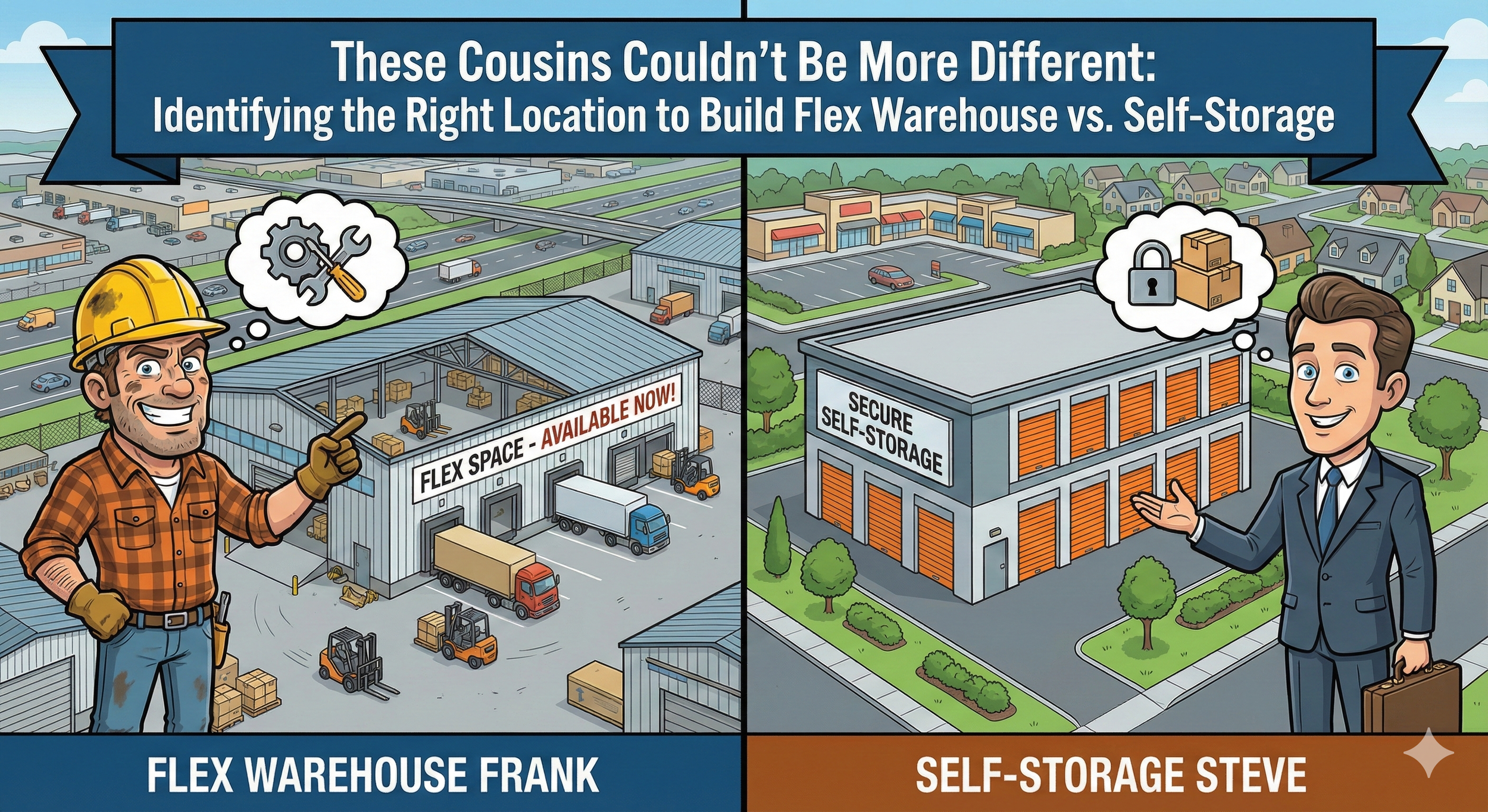 Identifying the Right Location to Build Small Bay Flex Warehouse vs. Self-Storage 