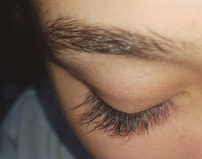  Day 1 lashes.  