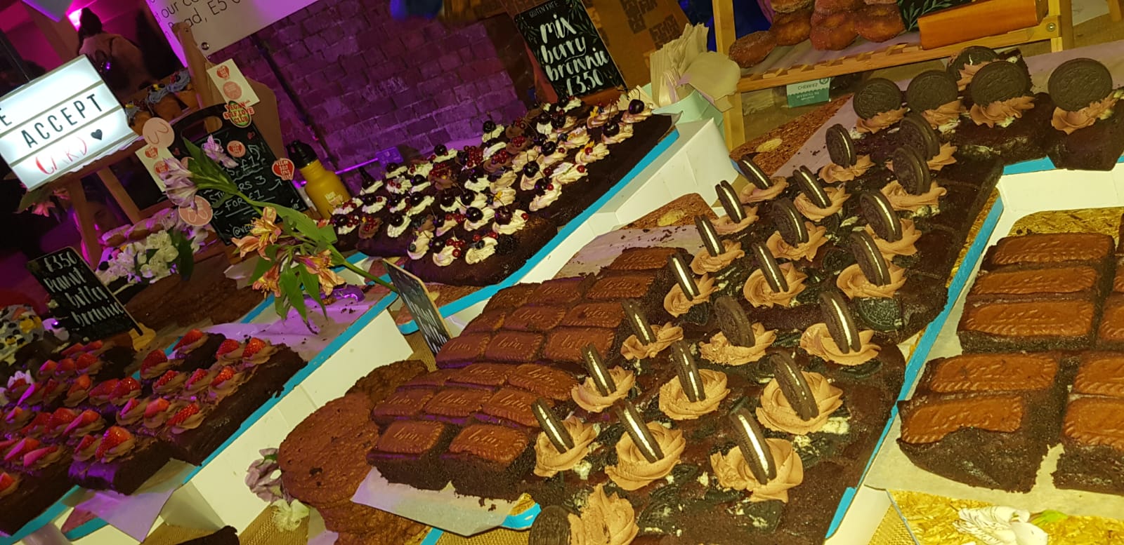 Biscuits, cakes and peanut-butter filled brownies!