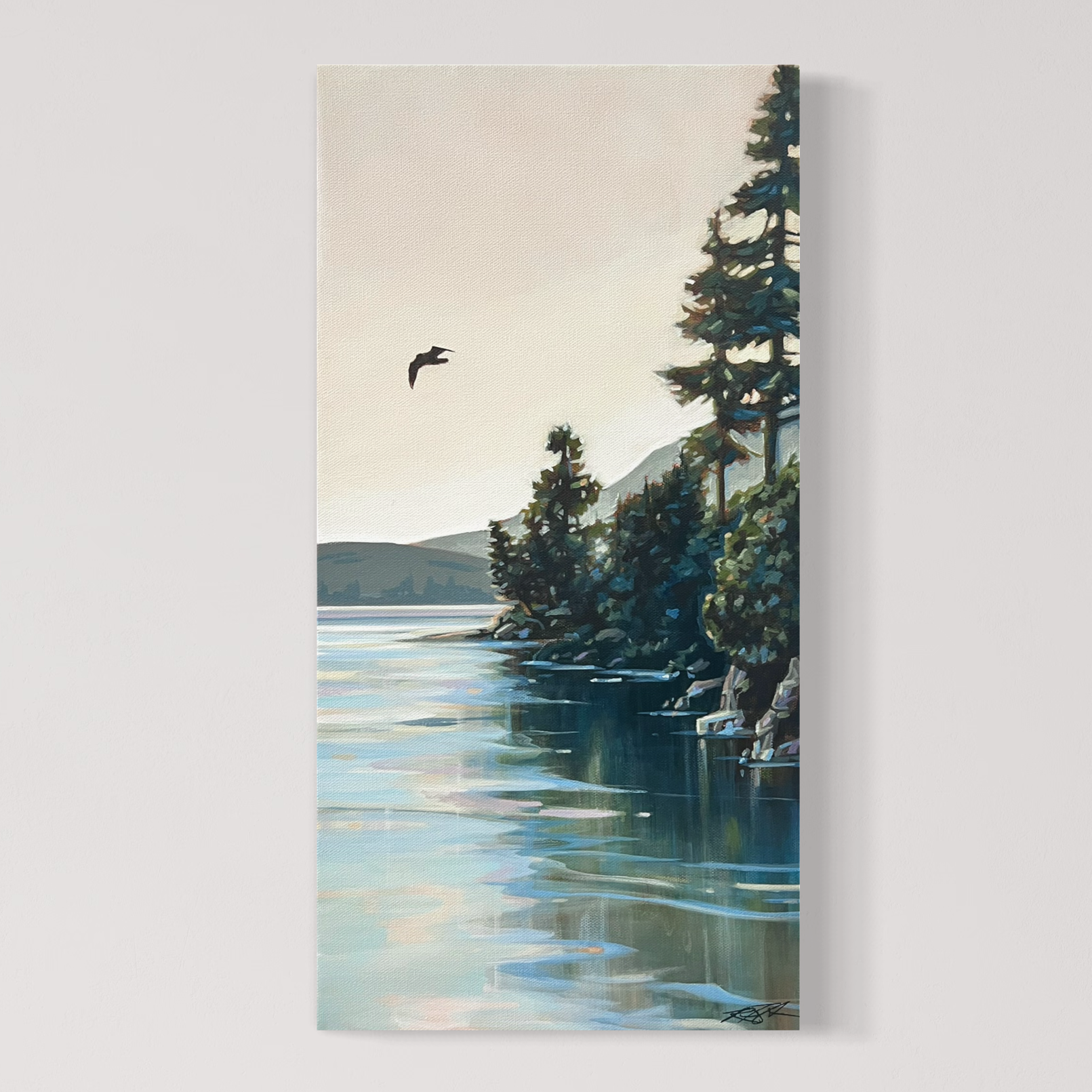 David west coast art by vancouver island artist ronei featuring bears eagles original paintings framed in walnut and oak frames full.png