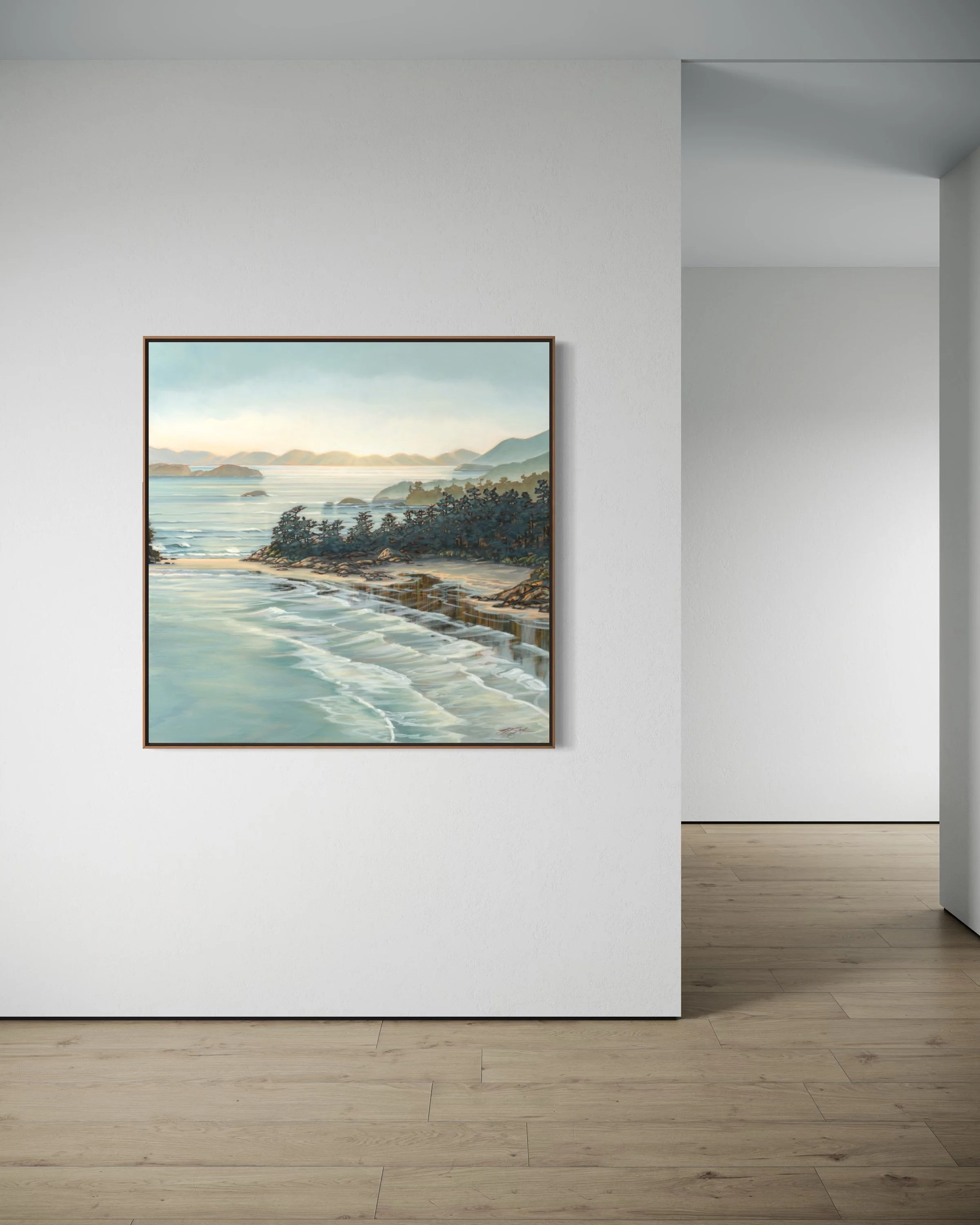 what a wonderful world walnut frame white wall.jpg (Copy)