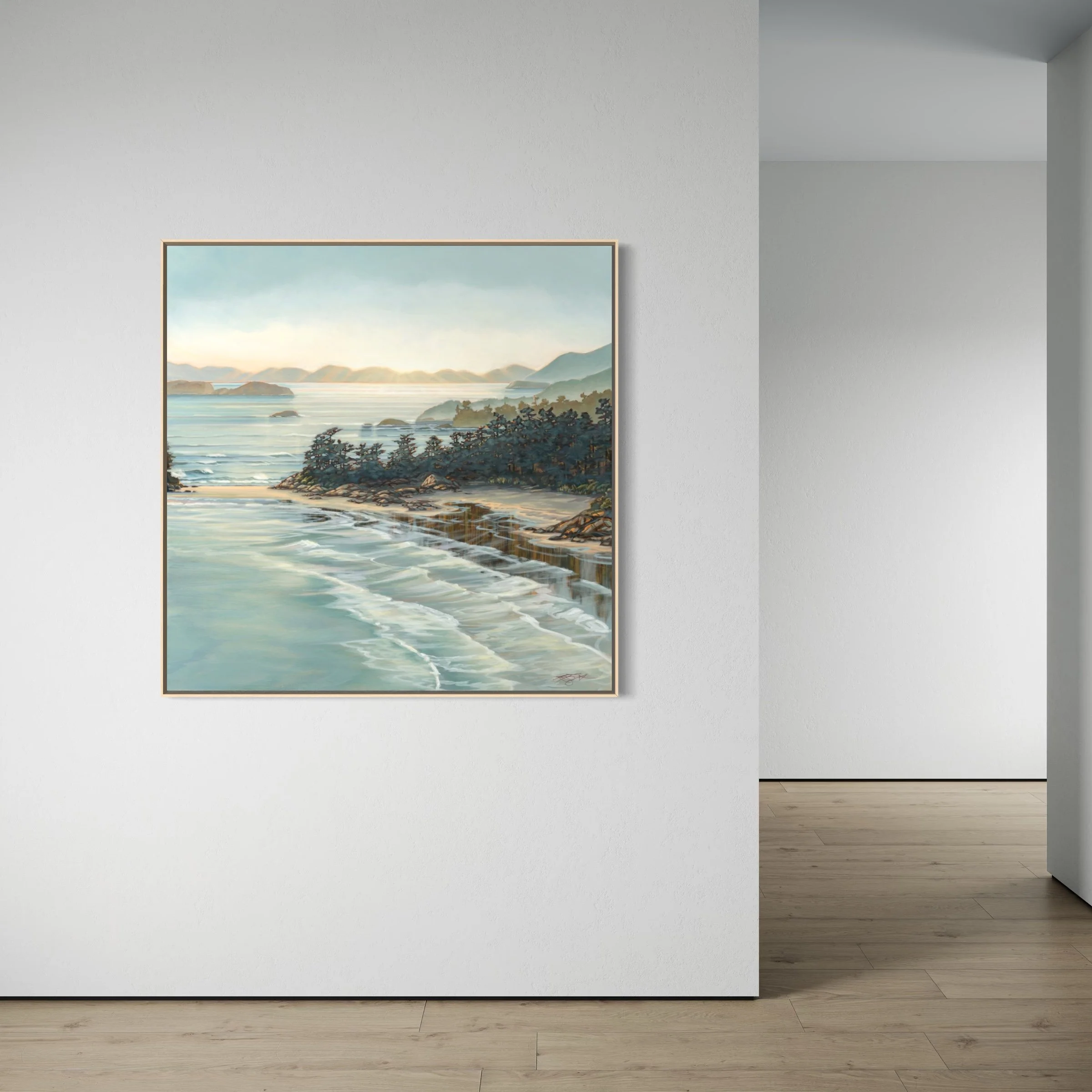 what a wonderful world white oak frame white wall.jpg (Copy)