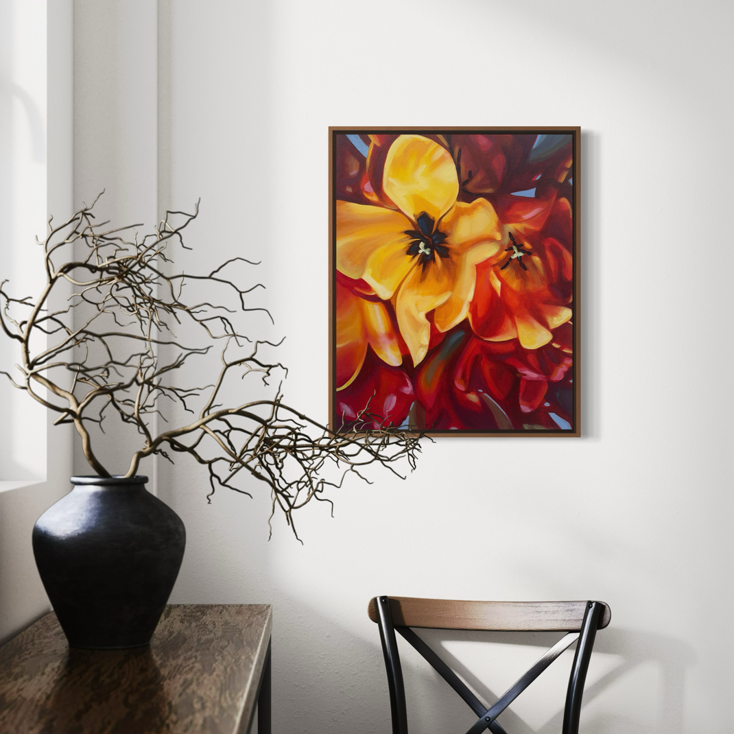 tulips 1 insitu walnut frame.png
