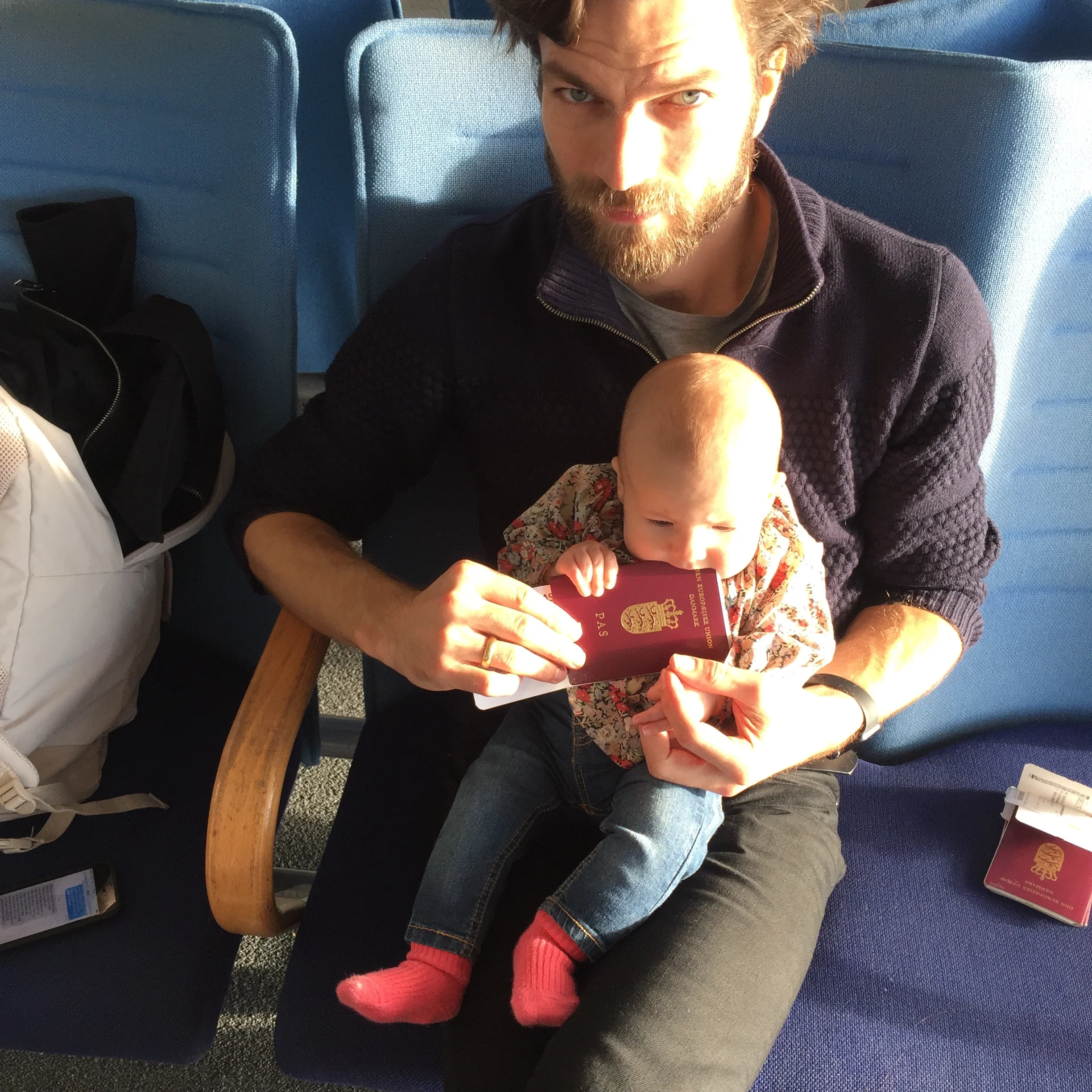 Nu er jeg ham i flyet, alle frygter…