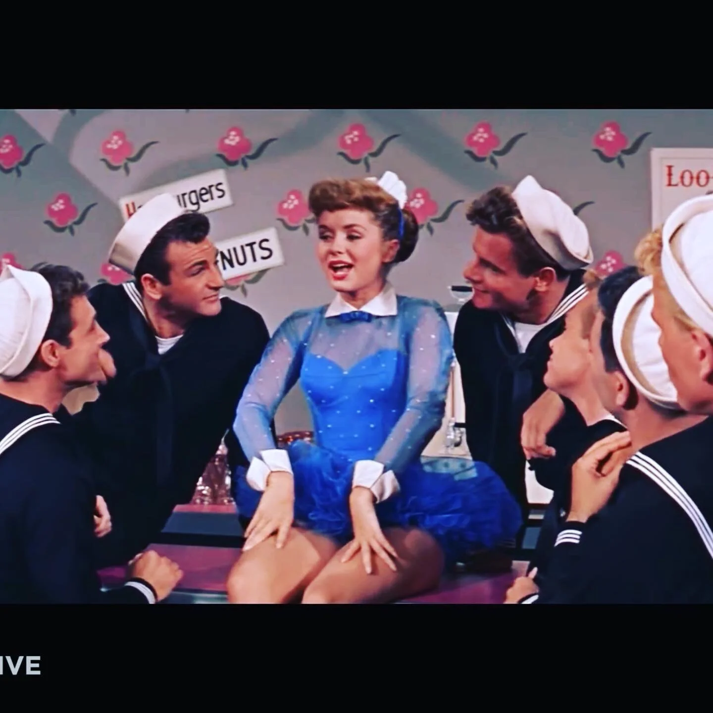 Since it&rsquo;s pride month is there anything gayer then seeing an icon such as Debbie Reynolds sing and dance with a bevy of hot men dressed in Sailor uniforms frim the movie Hit The Deck #hollywoodmovies #moviemusicals #icon #diva #pridemonth #gay