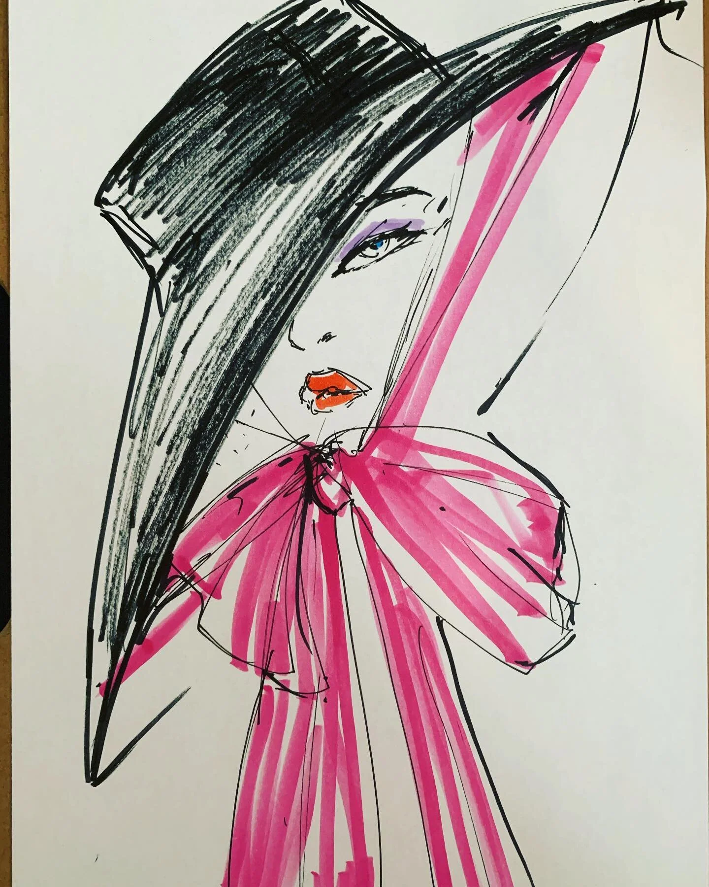 Who&rsquo;s feeling a little sultry today?#fashionillustration #illustration #fashionsketch #illustratorsoninstagram #illustrationartists #designer #fashiondesigner #fashiondrawings