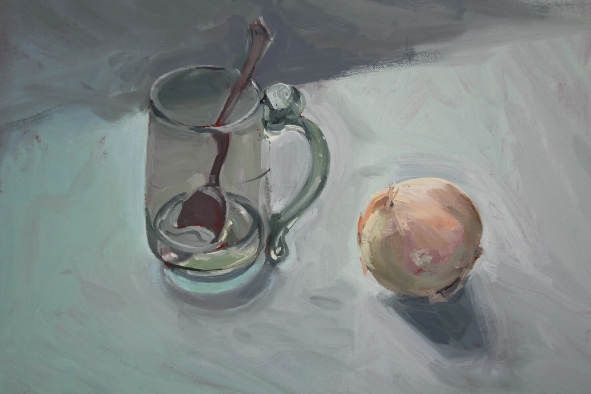 Study in Green   14 x 18