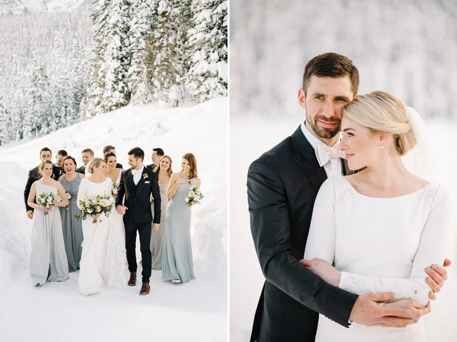 Beautiful Winter Wedding at Fairmont Chateau Lake Louse