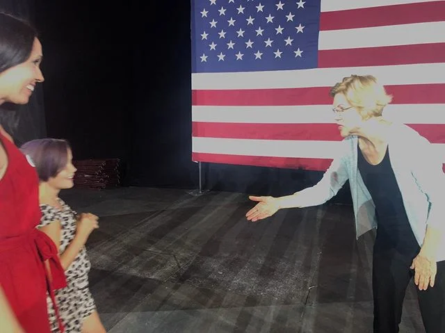 We met the next President! Thanks @elizabethwarren for taking the time to answer one extra question about the climate crisis from a serious young fan. #dreambigfightback #warren2020