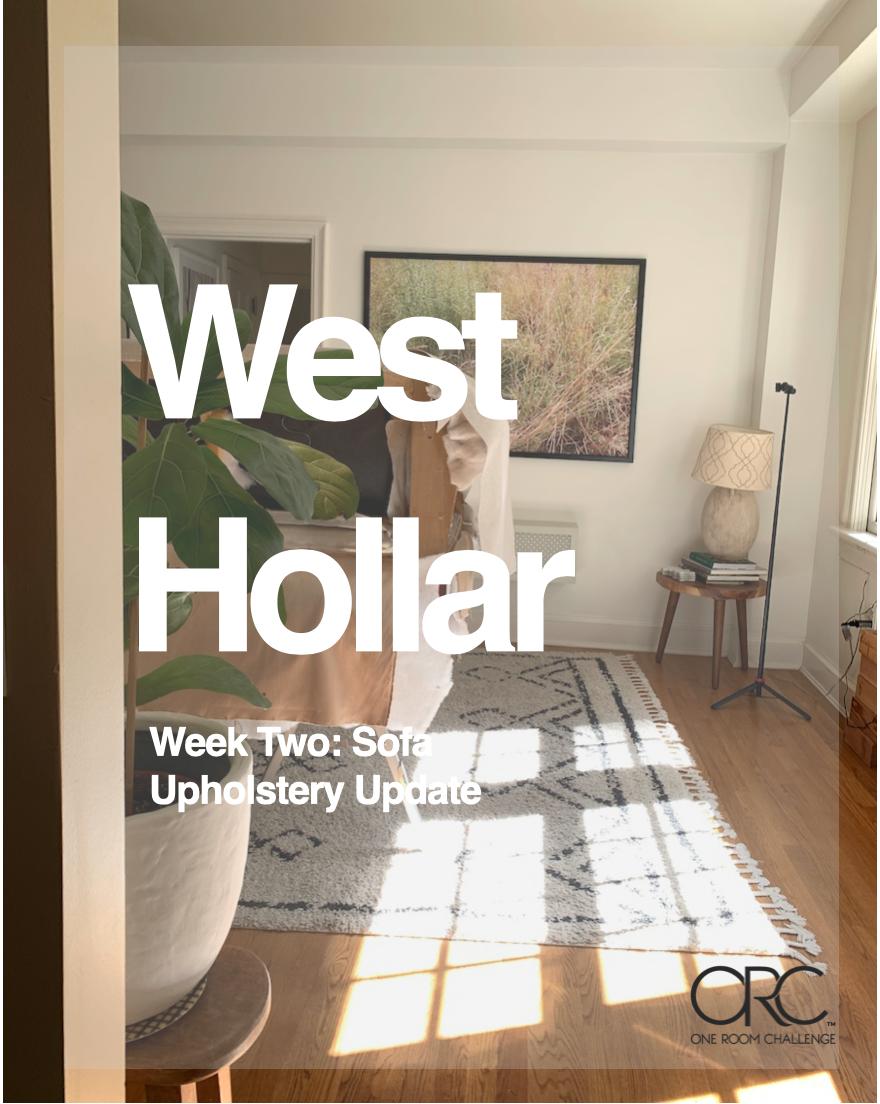 One Room Challenge Week 2: Reupholstering My Red Sofa