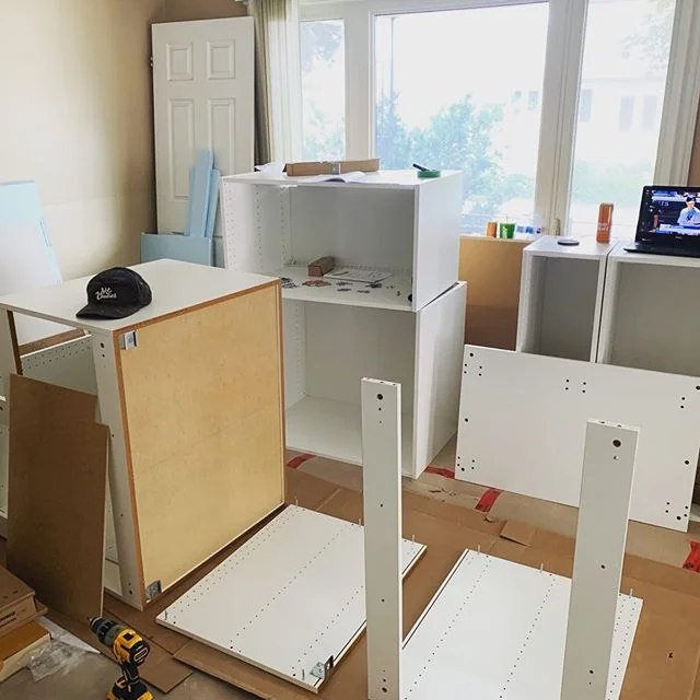 Sometimes we #build @ikeacanada #kitchens 
#topbunproperties #nowine #investorlife 
@laur_k7