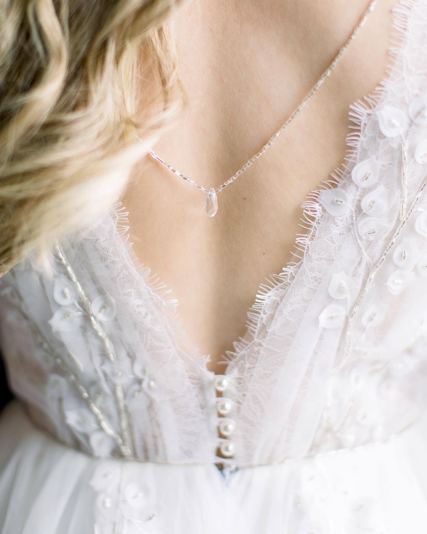 Those beautiful dainty details, I for one have never seen a dress with a beautiful Crystal draping from the back like this&hellip; so gorgeous and what a beautiful touch. Considering I&rsquo;m on year 21, I LOVE seeing things I haven&rsquo;t yet seen