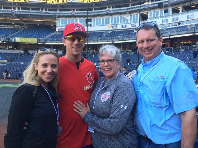 Carrie, Stephen, Gretchen and Mike Piscotty