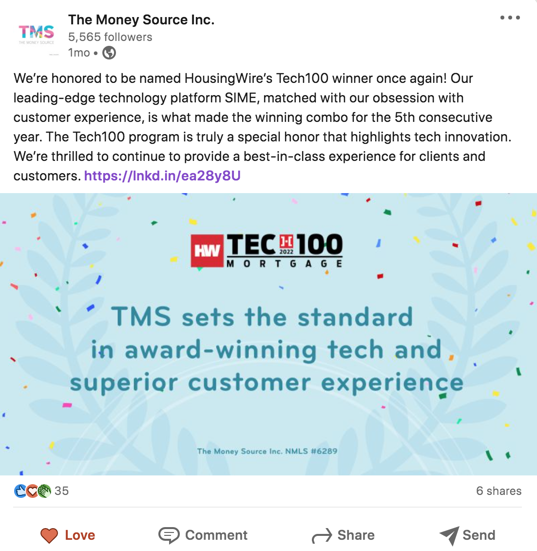 Copywriting for The Money Source