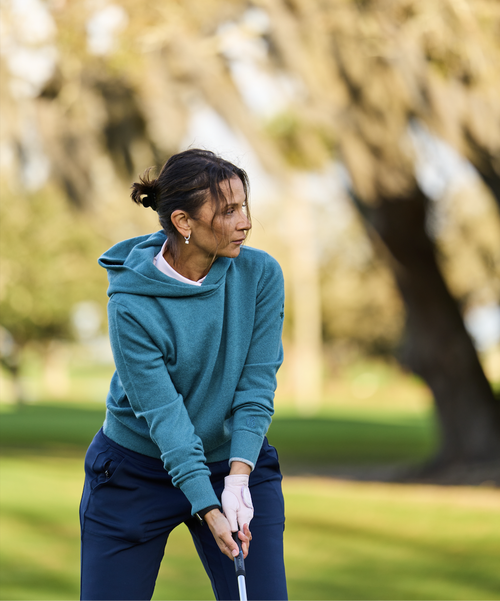 sachin and babi light blue dress The Charlie Yates Golf Course at East Lake