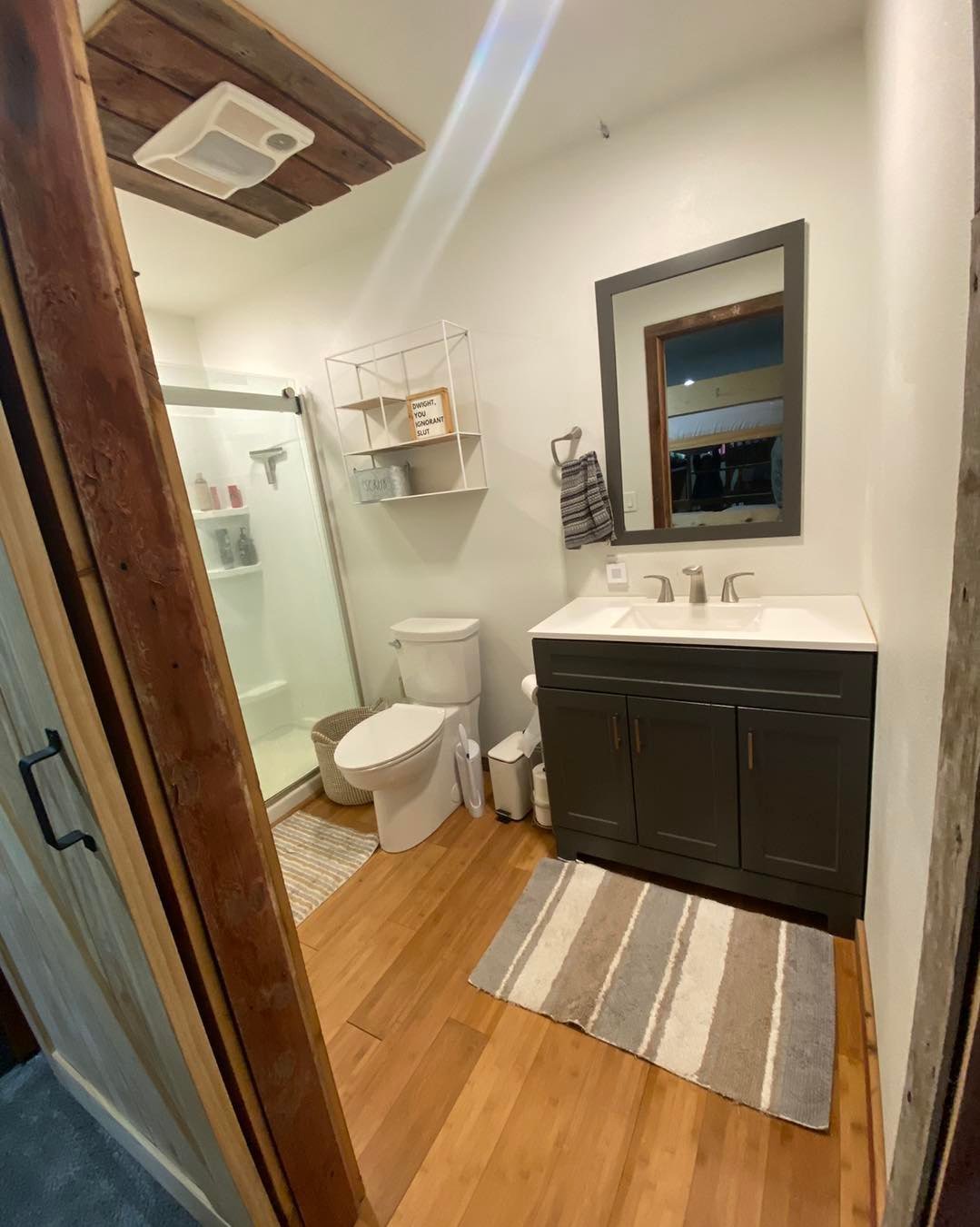 Bathroom, overnight lodge.