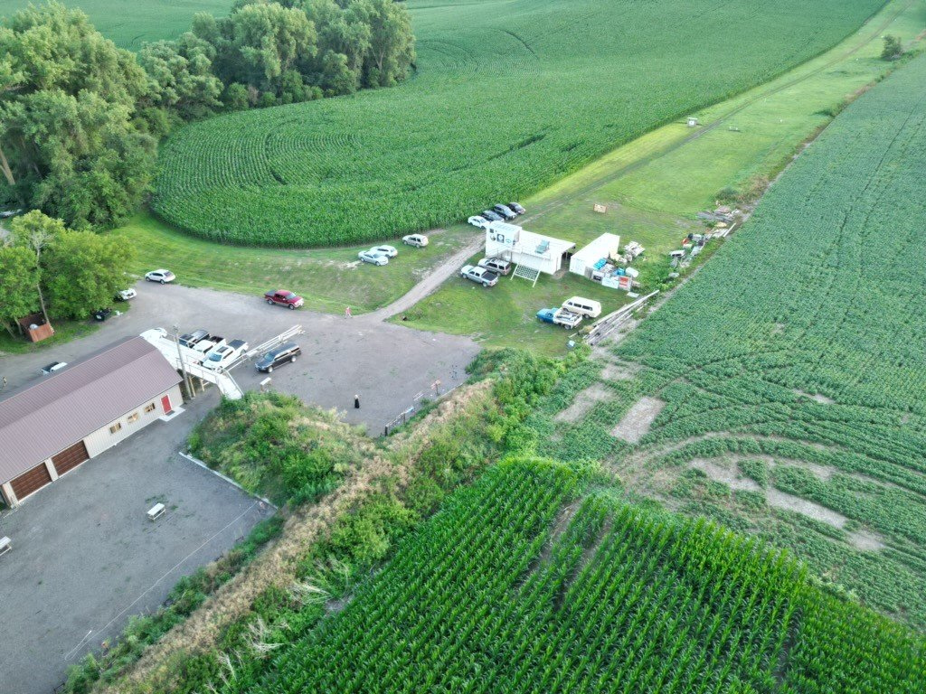 Ariel view of pistol pits.