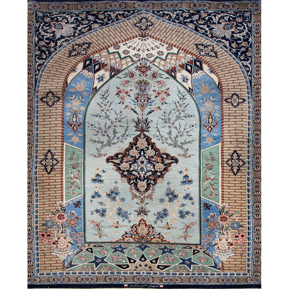 R-4.3x6.3- Fine Persian Isfahan- Silk and wool Foundation-Rug#1178.jpg