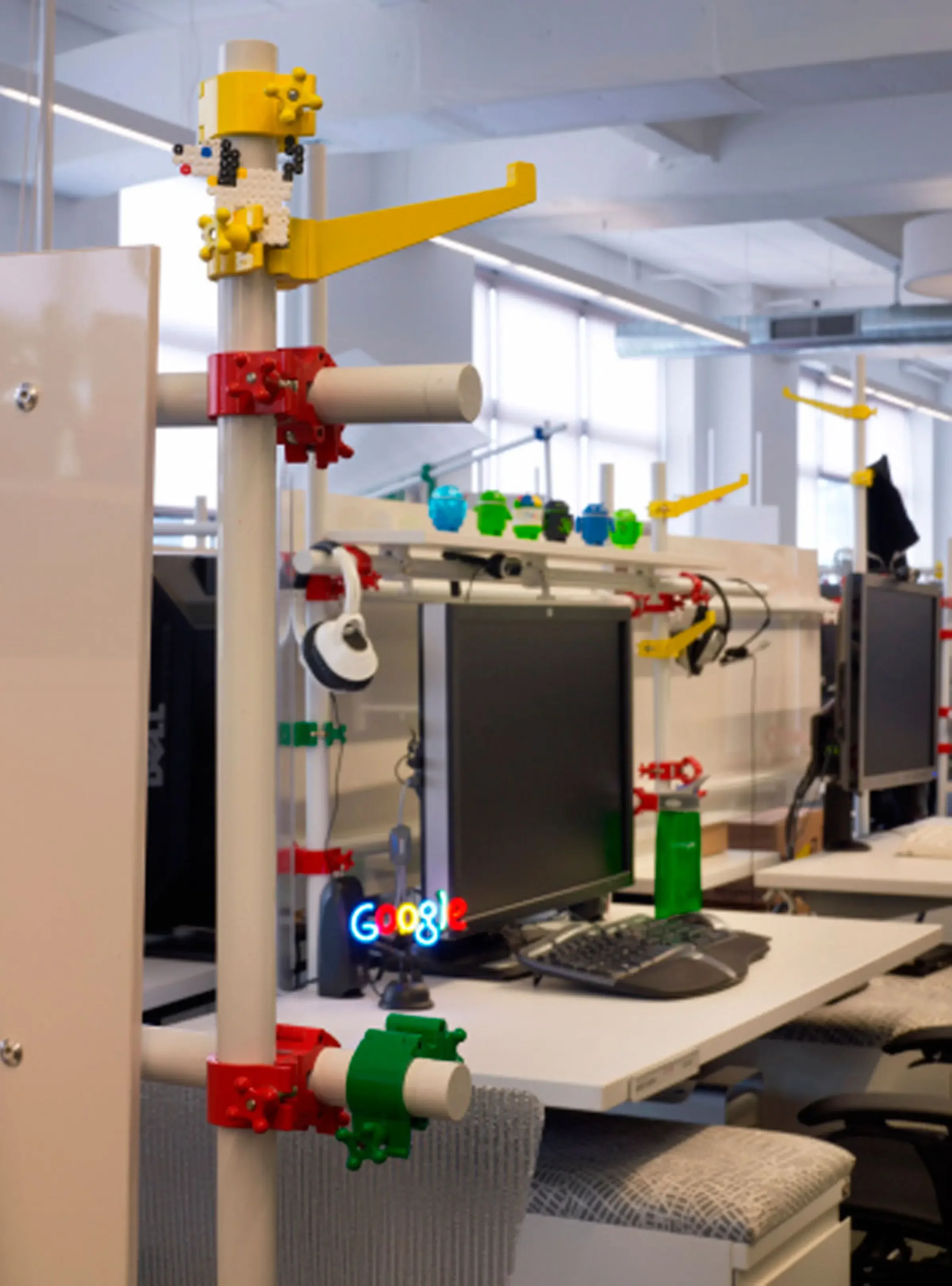 Day one installation. Google Programmers pulled it all apart and reconfigured it themselves on day two.