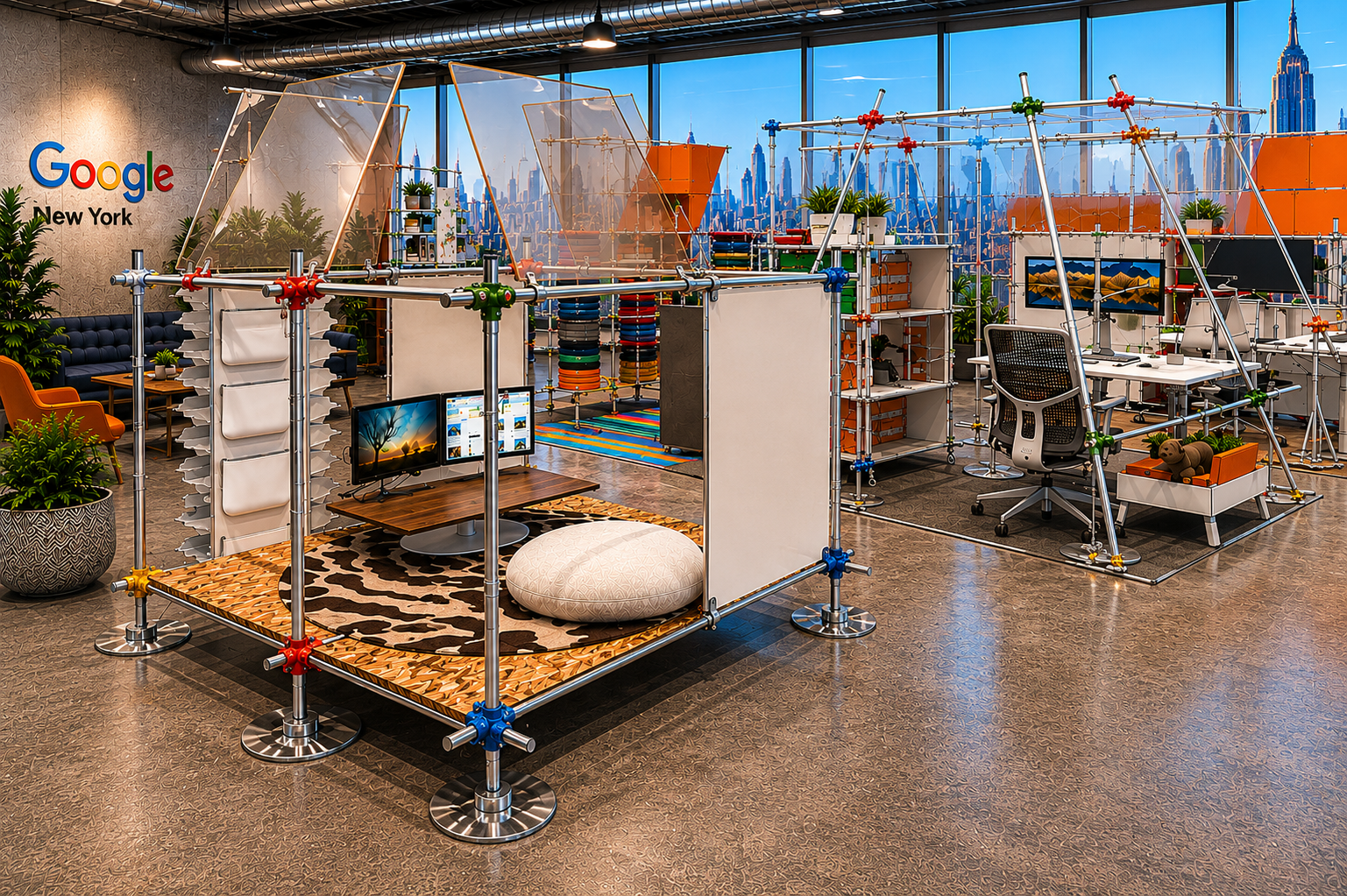 Early concepts prepared to share with Google in our New York City showroom. 