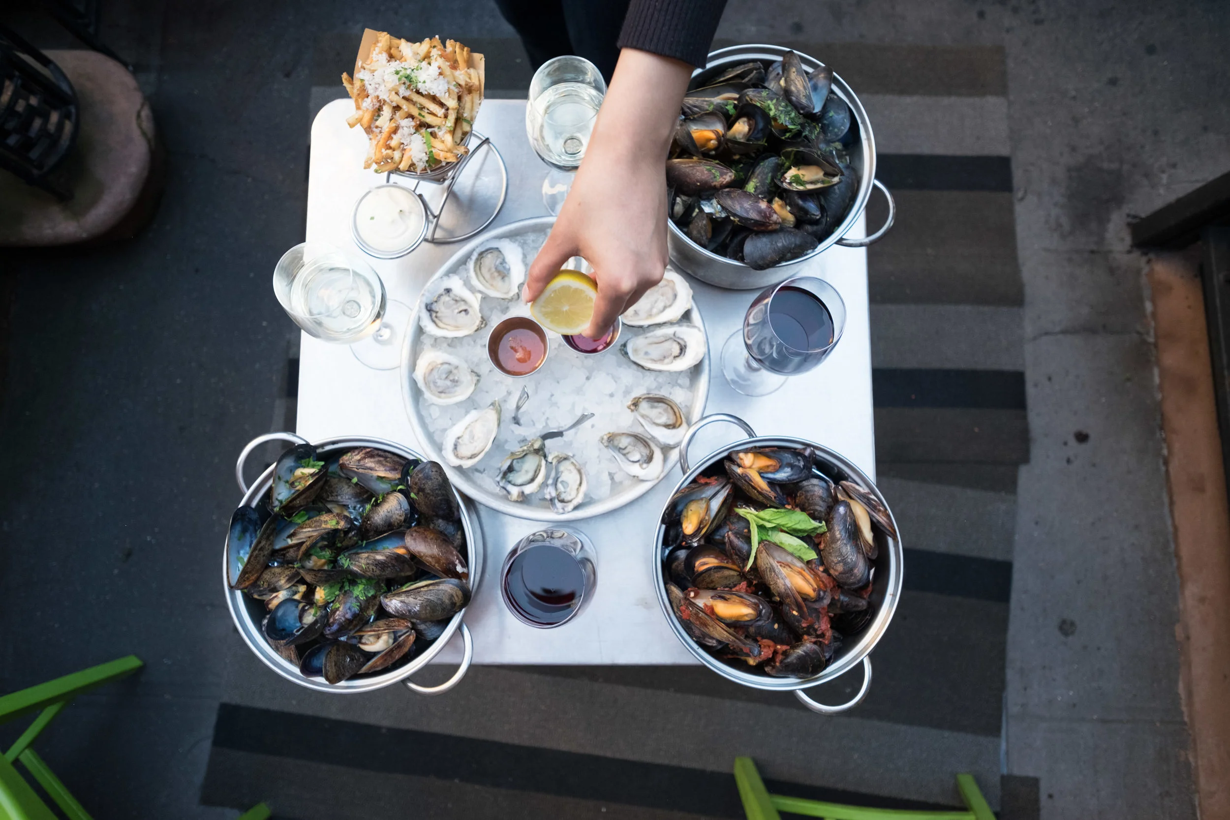 Mussels and Oyster Platter