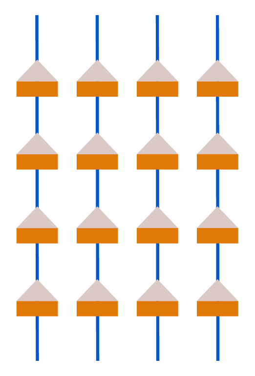 A geometric illustration of buoys.
