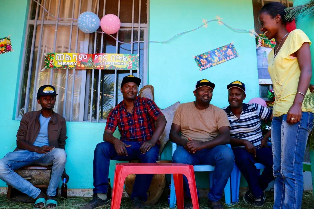 The team at the Adola Mill. Akilu, second from right.