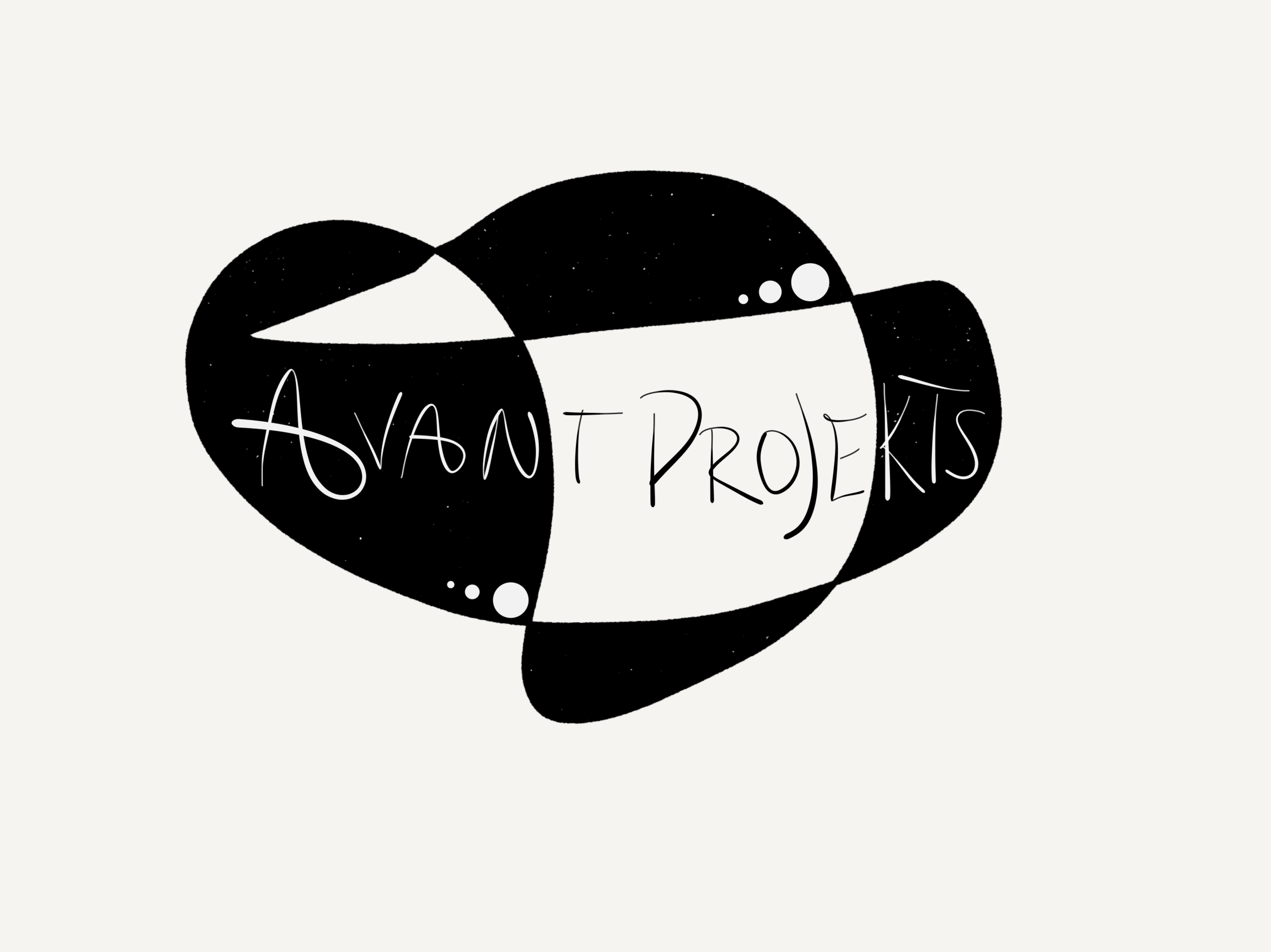 Proposed logo design for the contemporary theatre, dance, and music company, Avant Projekts .