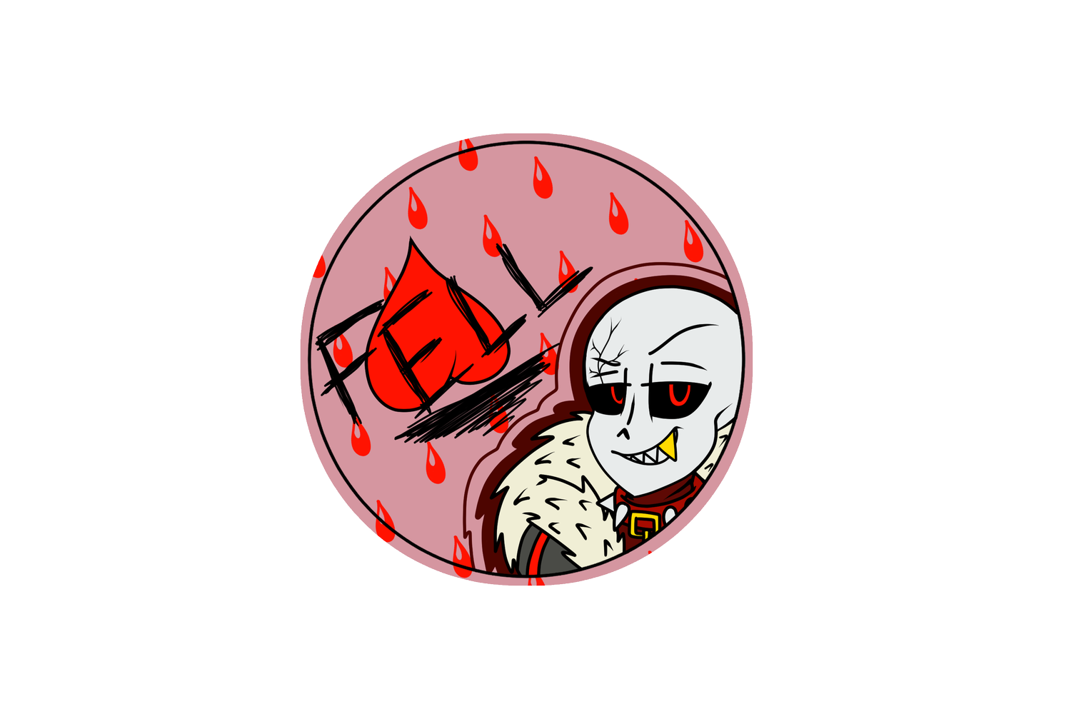 Undertale AU Stickers Undertale Underfell Underswap 