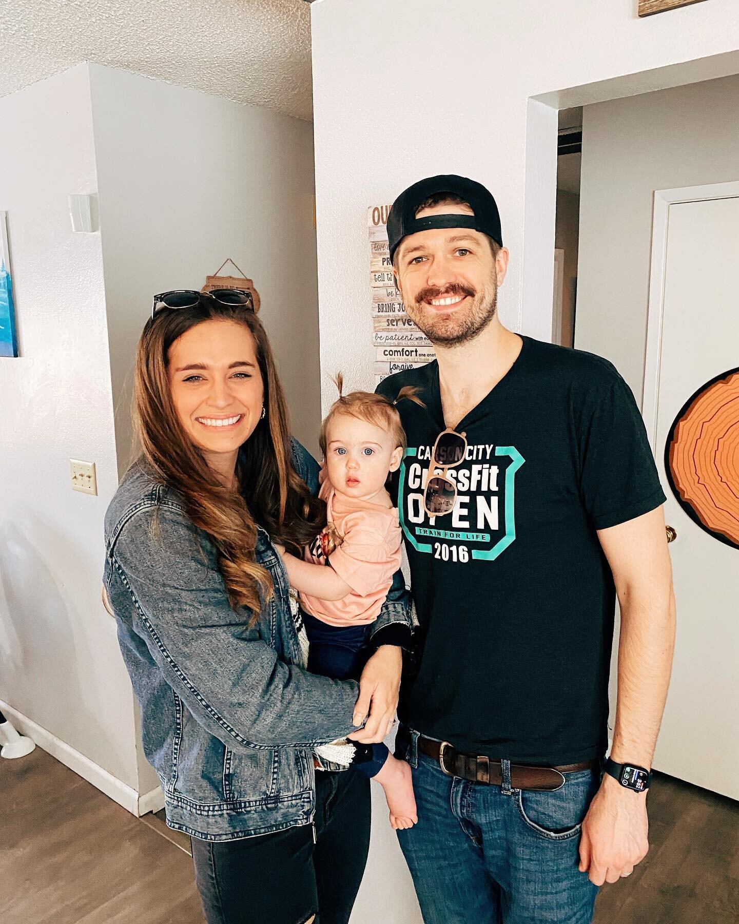 Happy 1st Birthday sweet Mackenzie! 🤍 Your Uncle Paul &amp; Auntie Jenna love you so, so much. 🥰