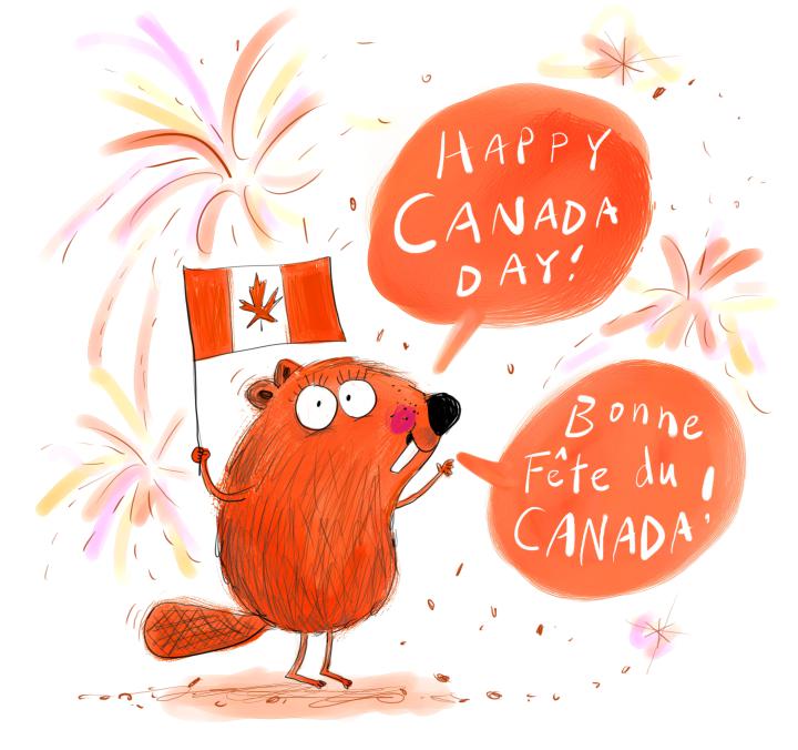 Happy Canada Day Blog Paula J Becker Illustrator