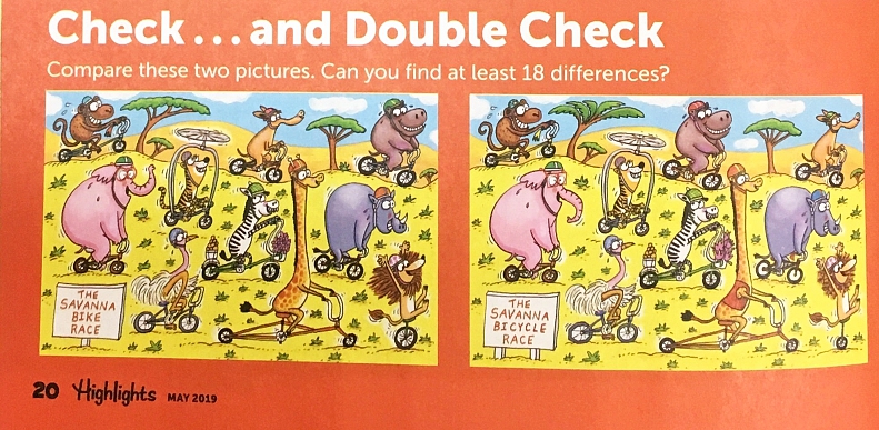 Something New! Highlights Puzzle--Check-Double-Check — Paula J. Becker --  Illustrator