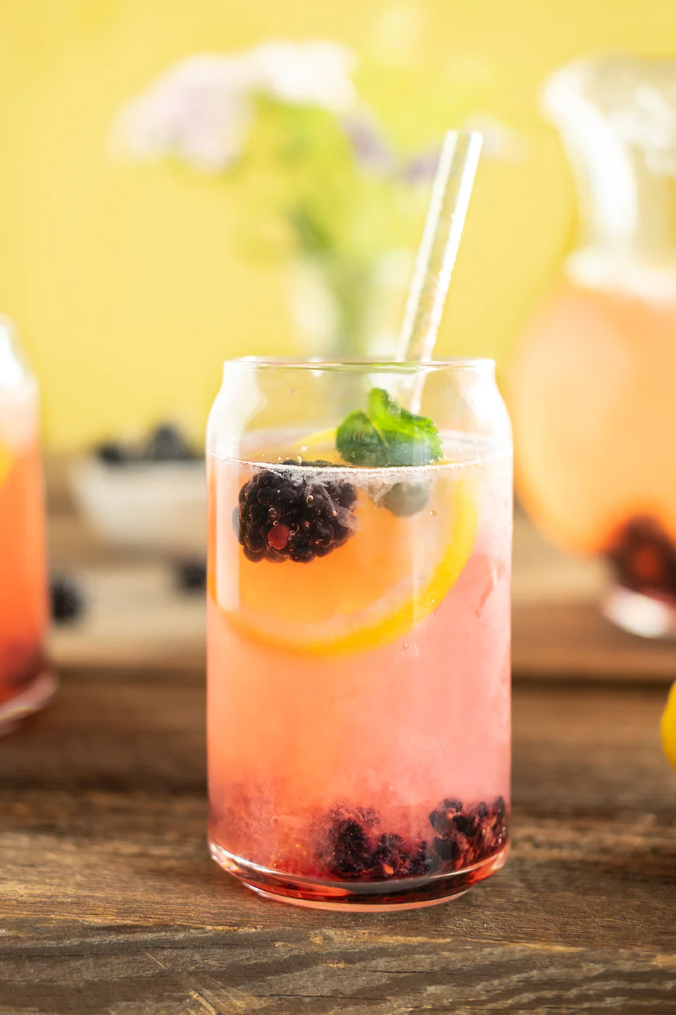 Sparkling Blackberry Lemonade
