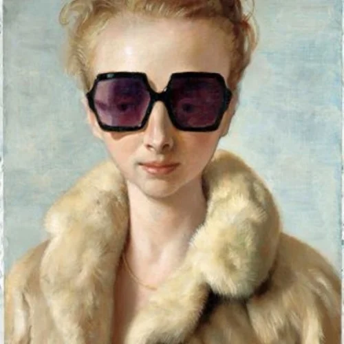 Because there's a limited supply of John Currin's work on the market, his paintings usually achieve top-dollar. Pictured here: Rachel in Fur (2002).