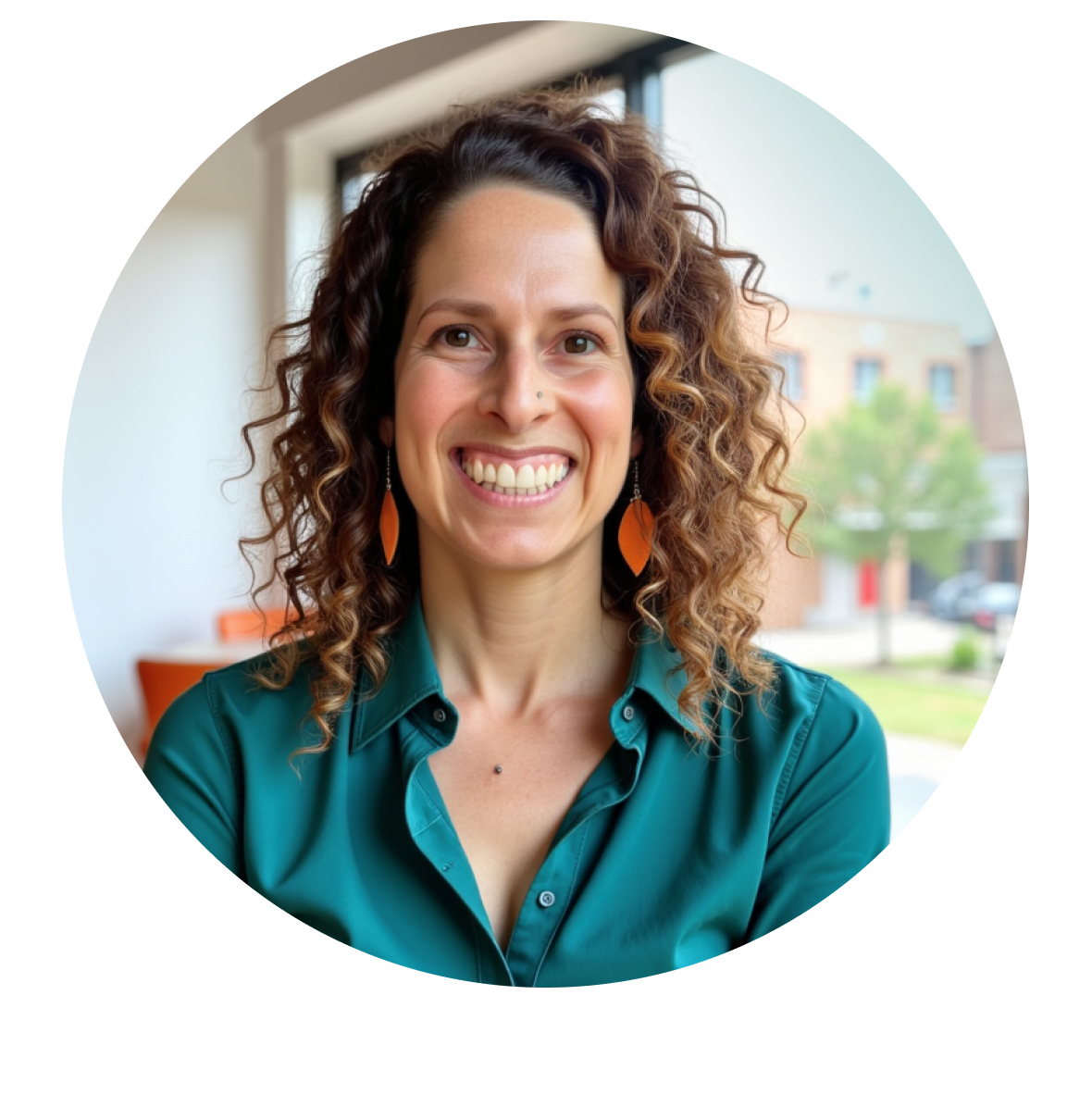 Professional image of Cindy smiling in an office