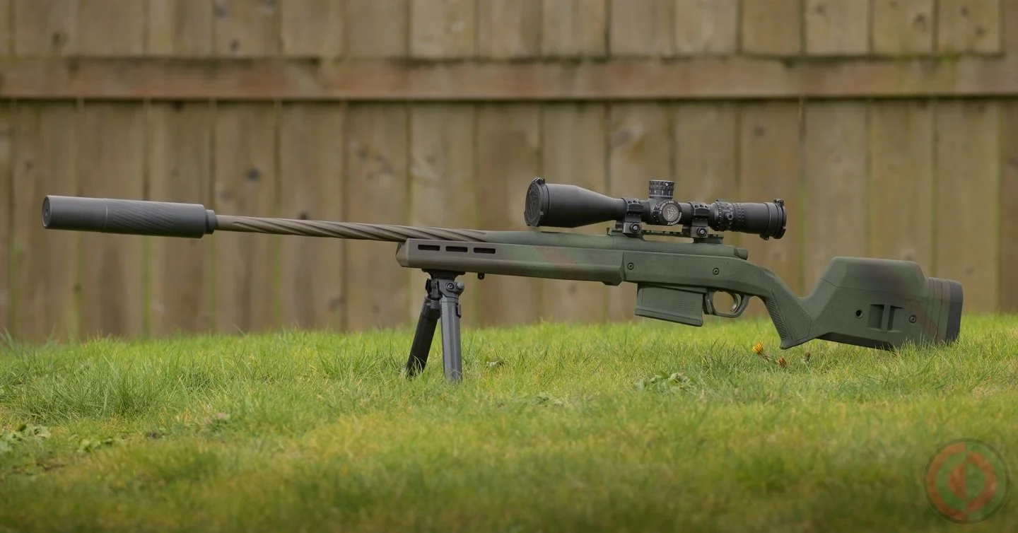 Stretch out and touch someone. Yes, you could do that with this 300WM but, cartridge and build are not the point of the phrase.  This time it is about creating something that is not in the vein of tactical or hunting oriented refinishing. Something n