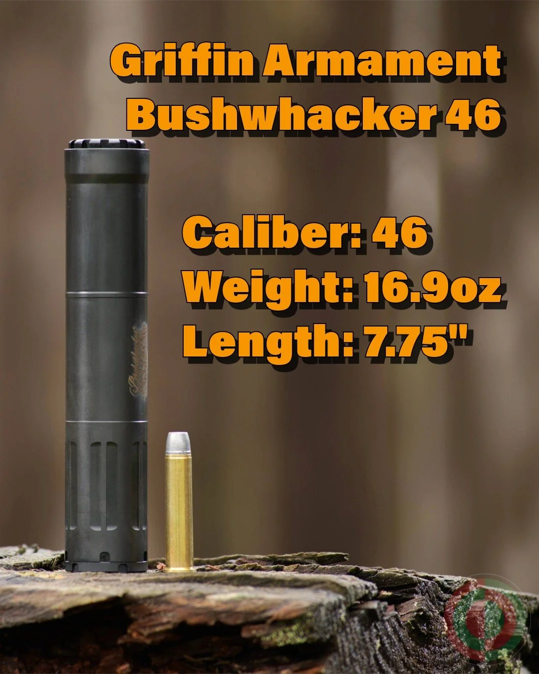 "I want to shoot hard cast lead." I hear you and so does Griffin Armament. There are very few  46 caliber rifle silencers on the market that are designed to be serviceable and enable you to clean the baffles by hand.  The Bushwhacker 46 is 