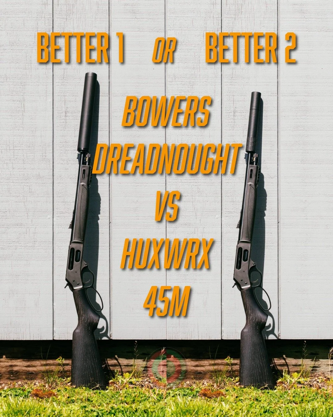 It's Big Bore Season and we have the Henry Bear's Leg in .45-70 ready to throw down with two Big Bore silencers.  The Bowers Dreadnought and the HUXWRX Flow 45M both have no barrel length restrictions which is perfect for the 13.8" barrel length