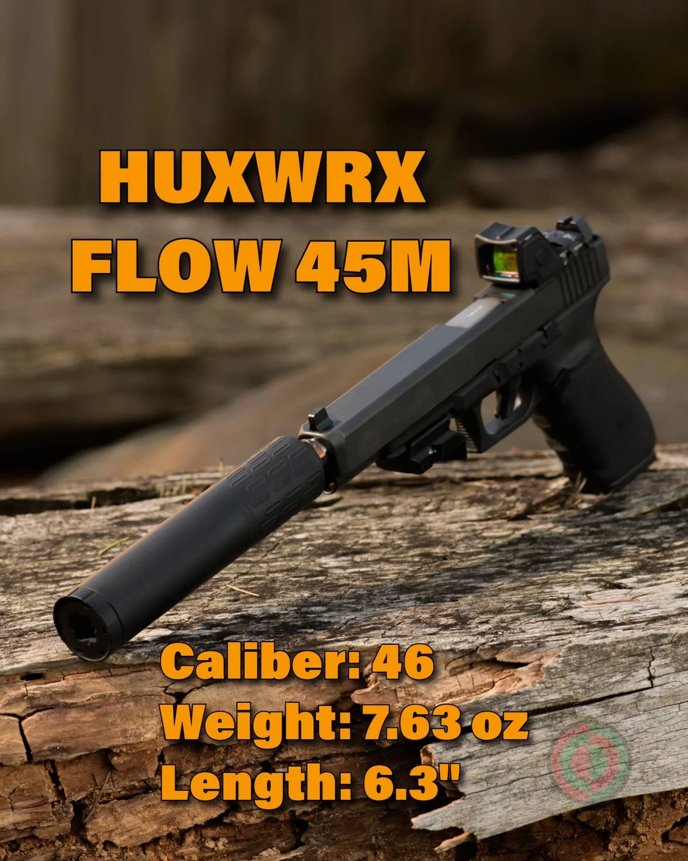 It's Big Boar Season with the @huxwrx Flow 45M on a @glockinc 40. The Flow 45M, where the M stands for modular, can be shortened by removing the front section and installing the thread protector. Pretty neat design without the need for a front cap. T