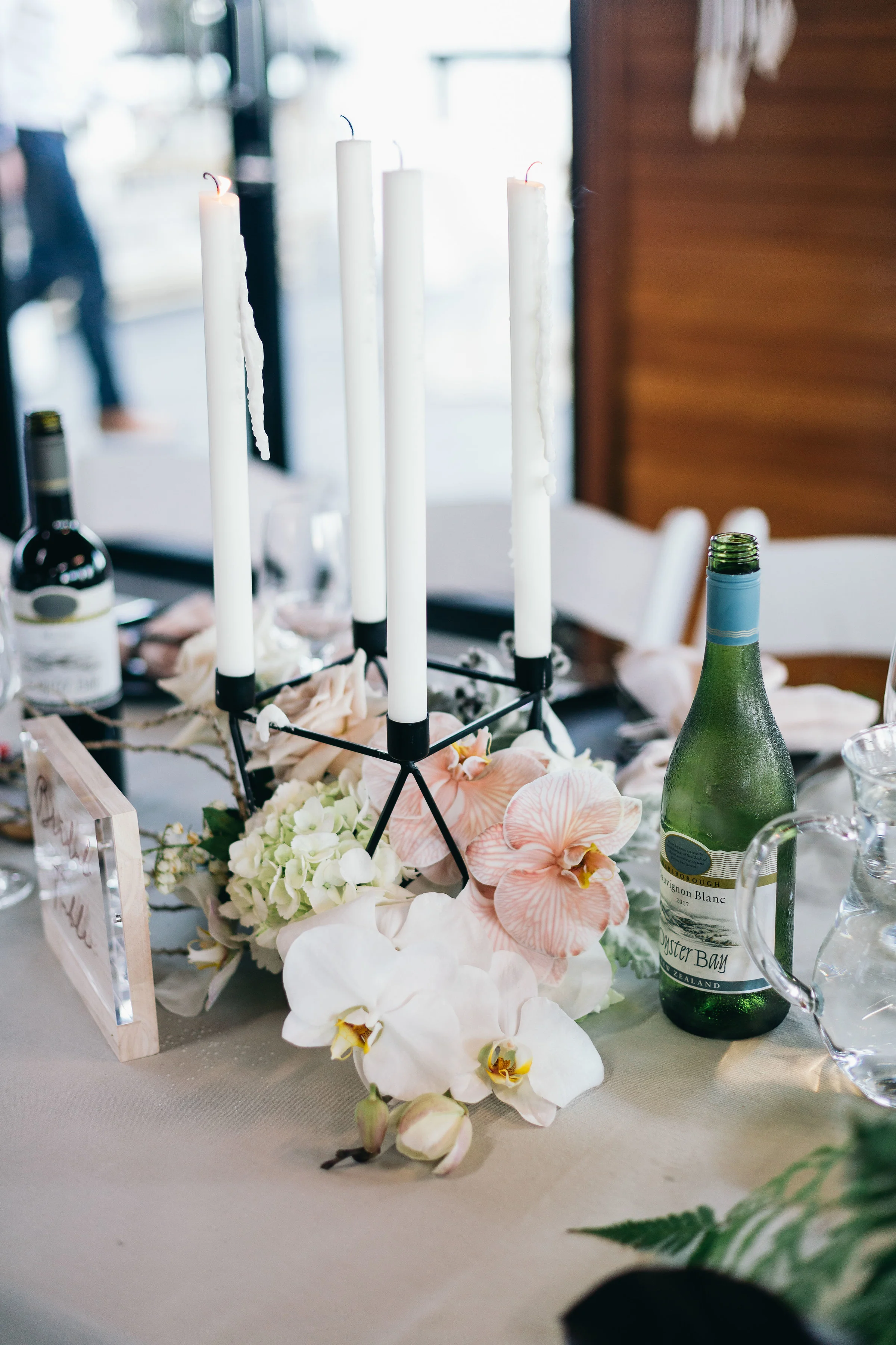 Square Black Candlestick Holder