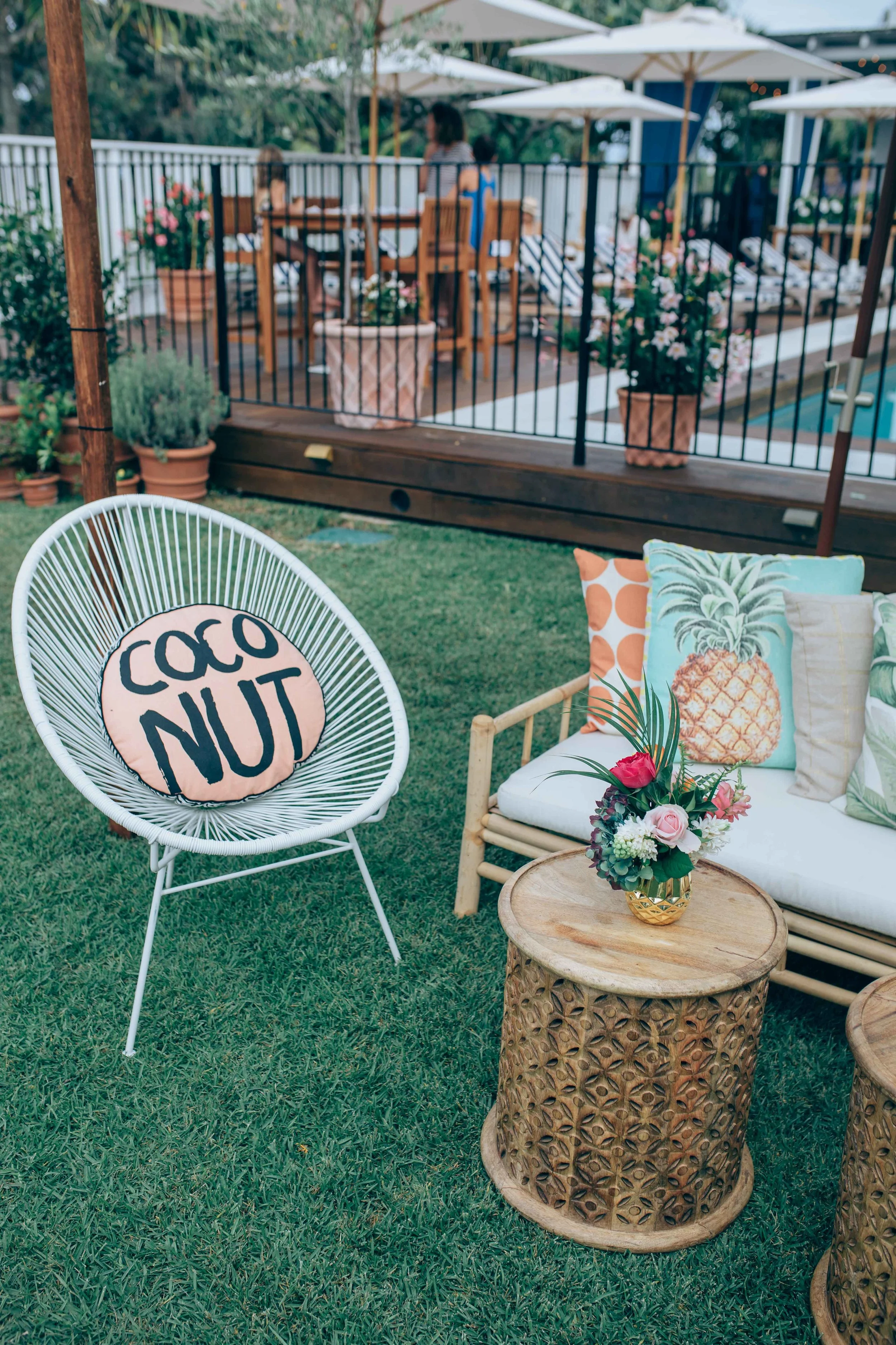 Round Coconut Cushion